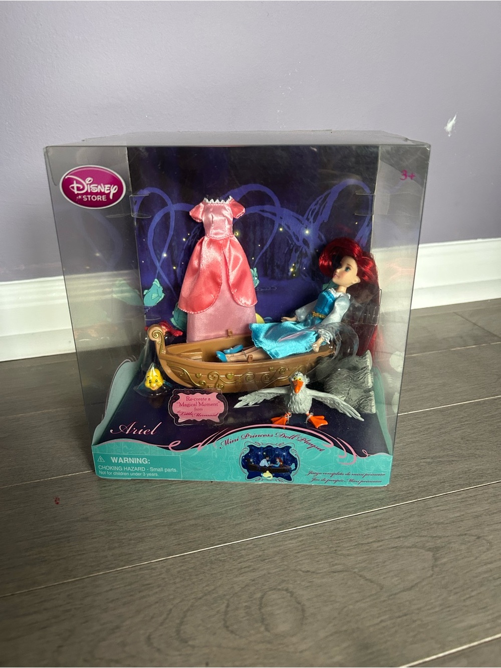 Disney Store Exclusive The Little Mermaid Ariel Mini Princess Doll Play Set
